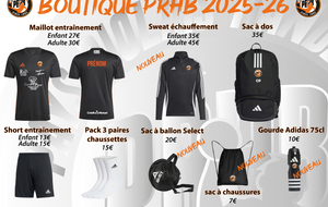 Boutique PRHB en ligne